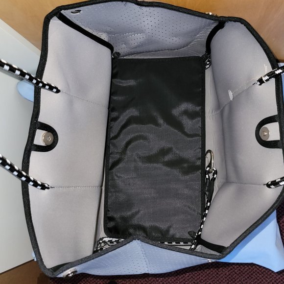 NEW Women's Leopard Neoprene Tote Bag & Wallet Set - MULTIPURPOSE ENORMOUS SPACE - Picture 9 of 10